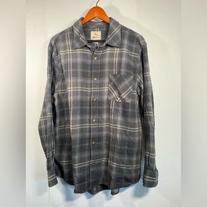 Field & Stream Flannel Shirt - Button Down Blue Plaid Men’s (Size: XL)